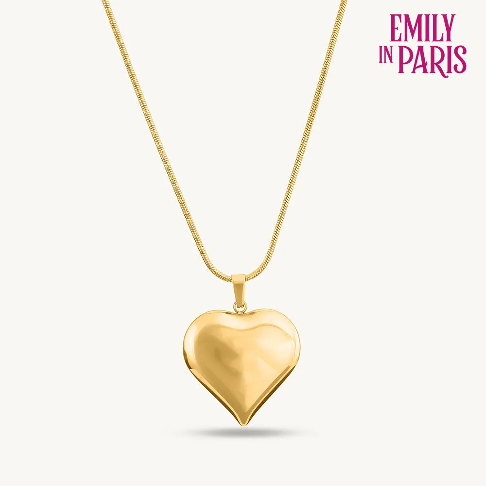 Heart Pendent Gold Chain Necklace