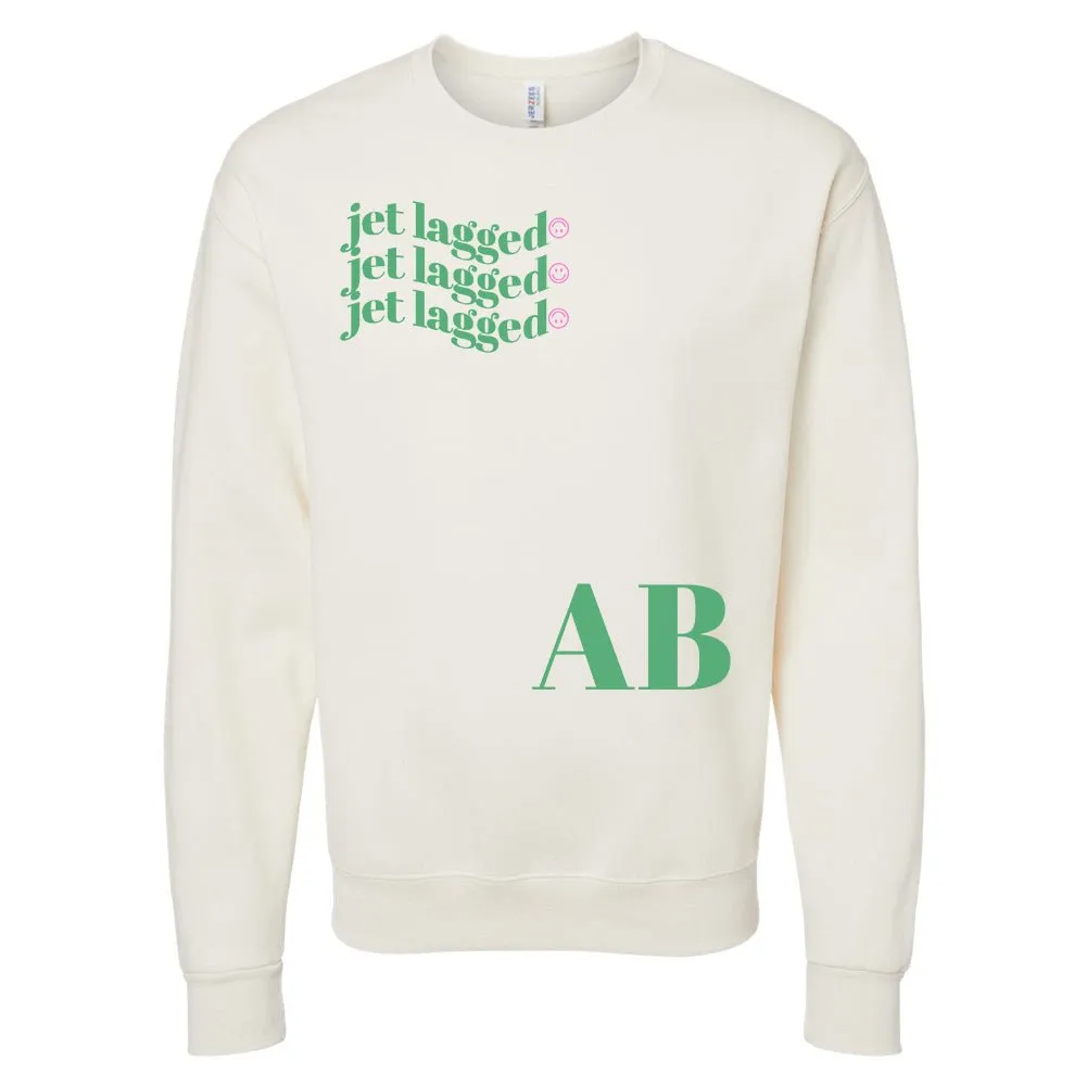 Initialed 'Jet Lagged' Crewneck Sweatshirt