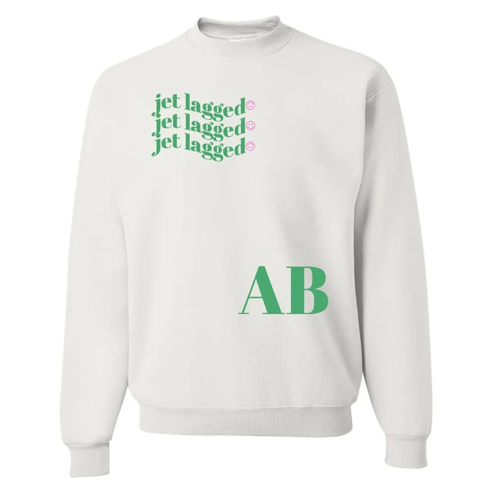 Initialed 'Jet Lagged' Crewneck Sweatshirt