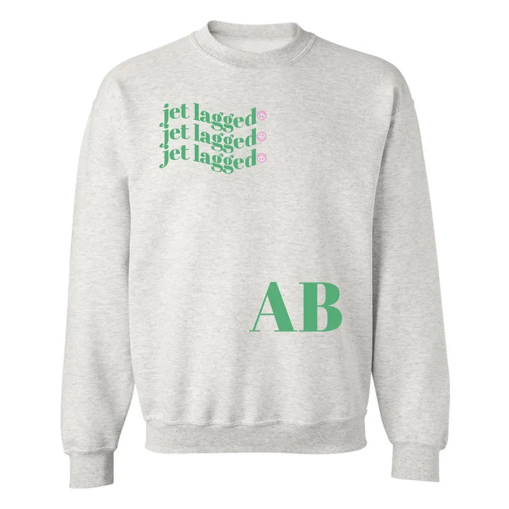 Initialed 'Jet Lagged' Crewneck Sweatshirt