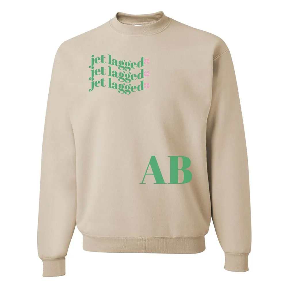 Initialed 'Jet Lagged' Crewneck Sweatshirt