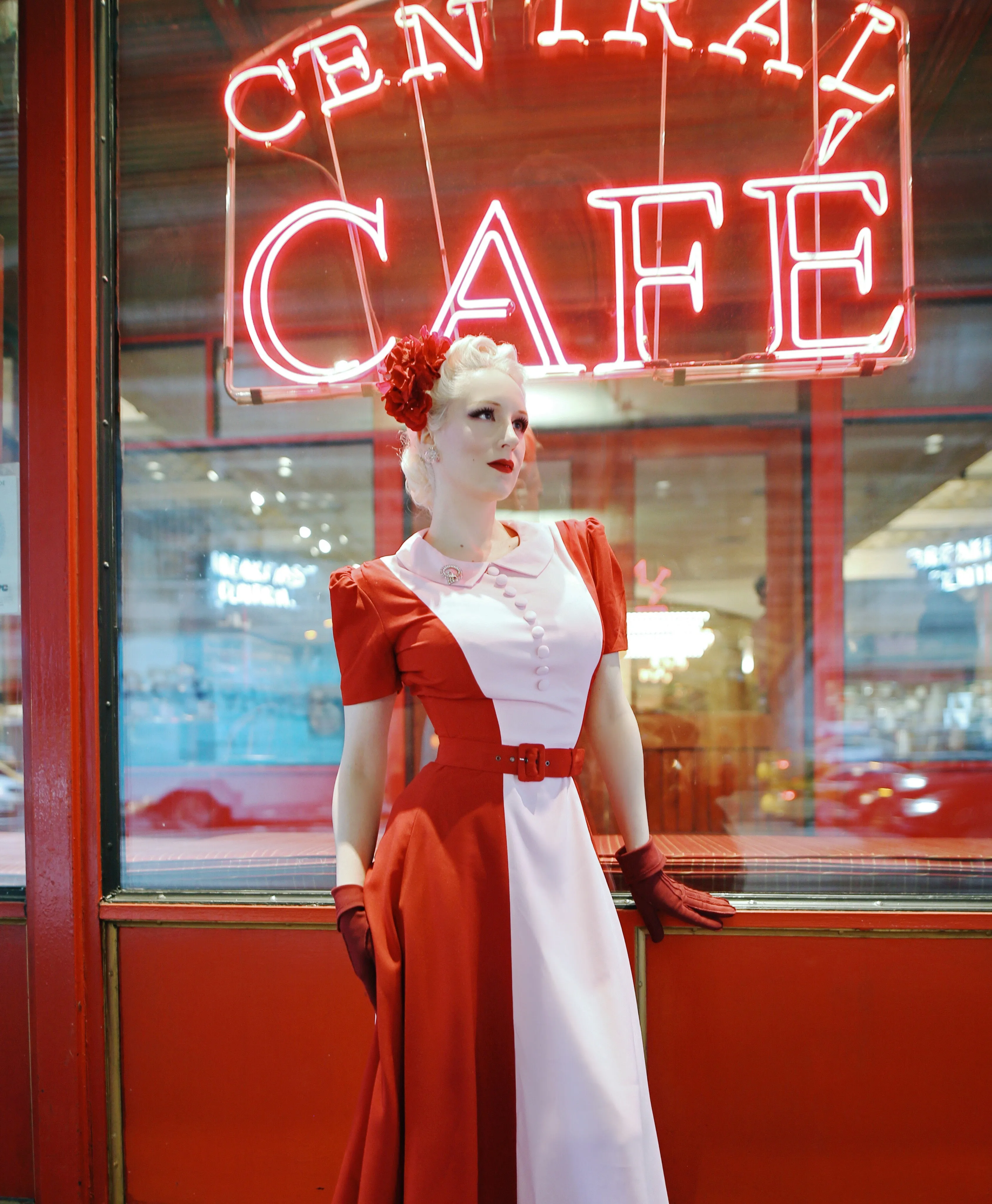 Jackie - 2 tone swing - 50s inspired dress