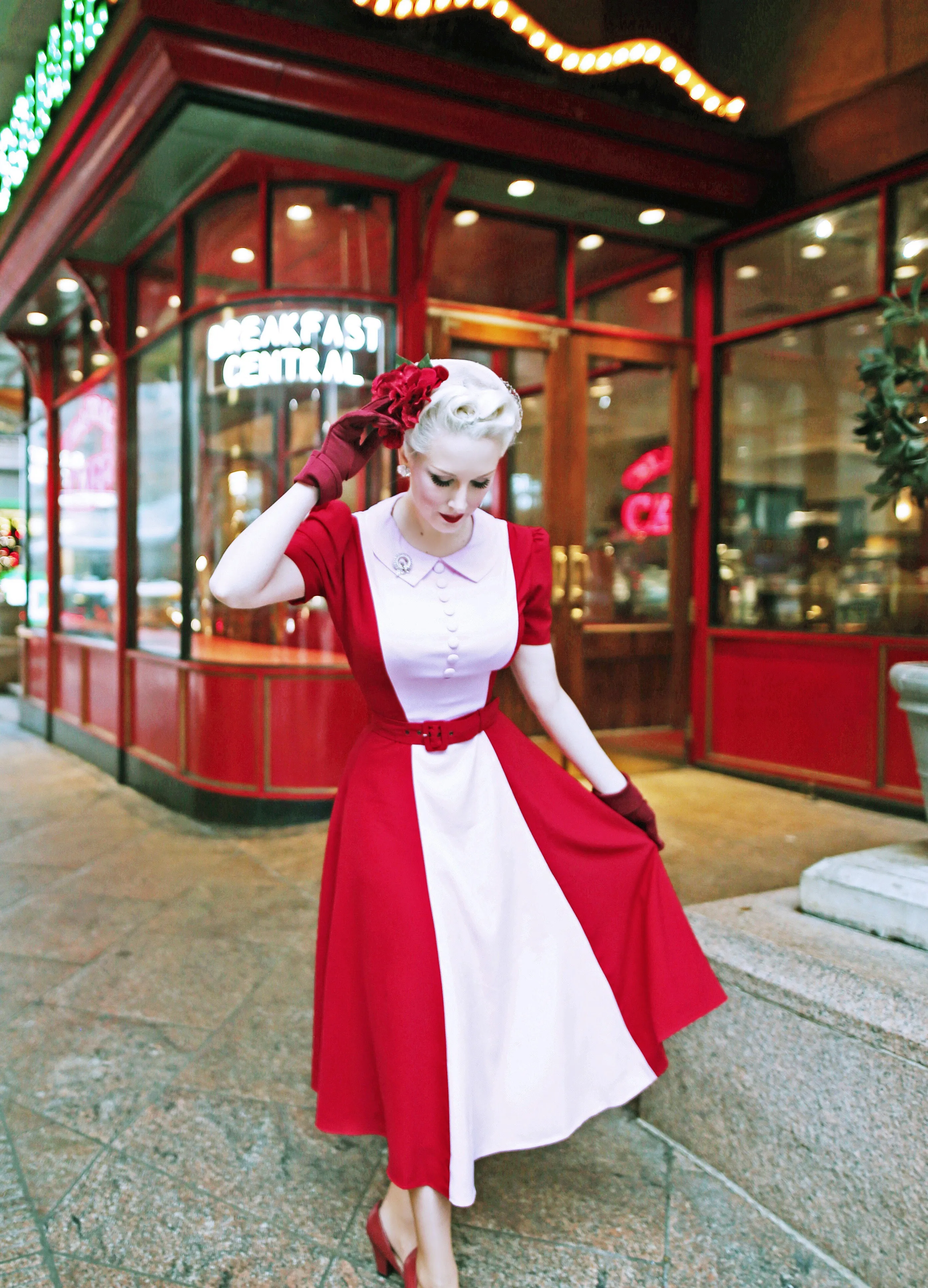 Jackie - 2 tone swing - 50s inspired dress