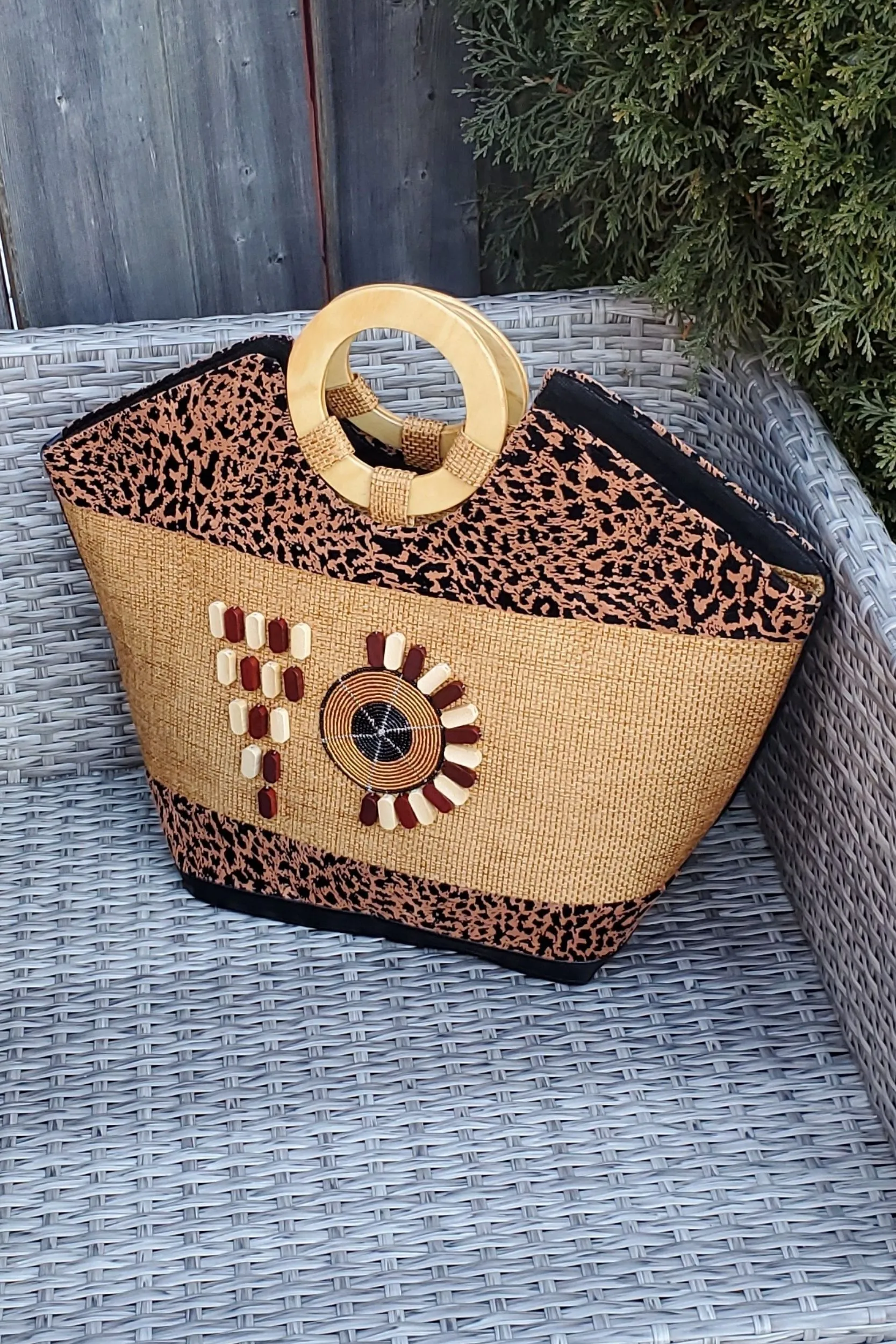 KUMI African Print Tote Bag