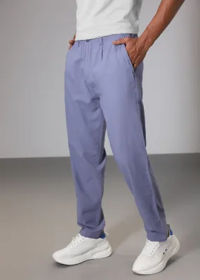 Lavender Comfort Fit Linen Pant