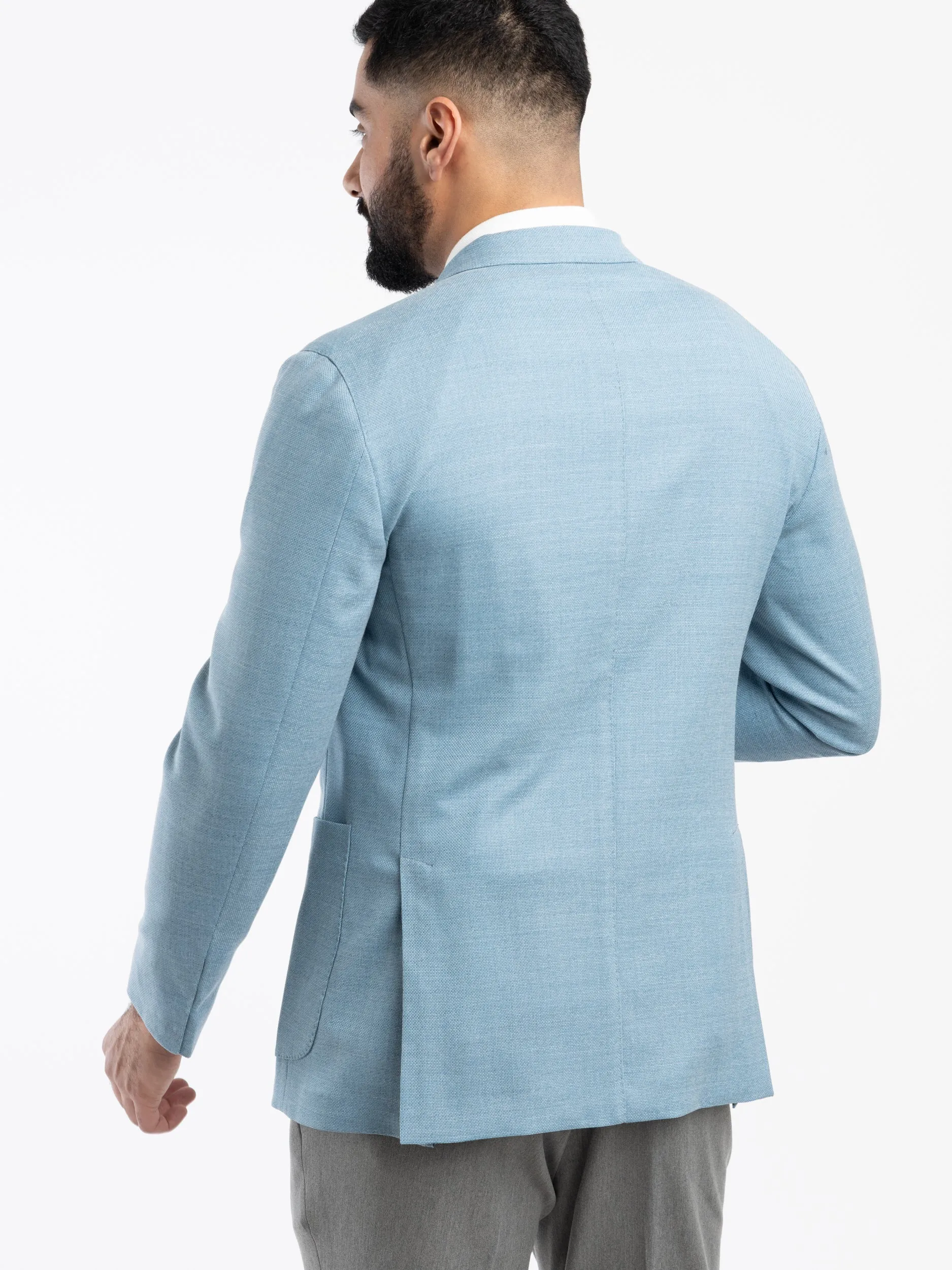 Light Blue Wool K-Jacket