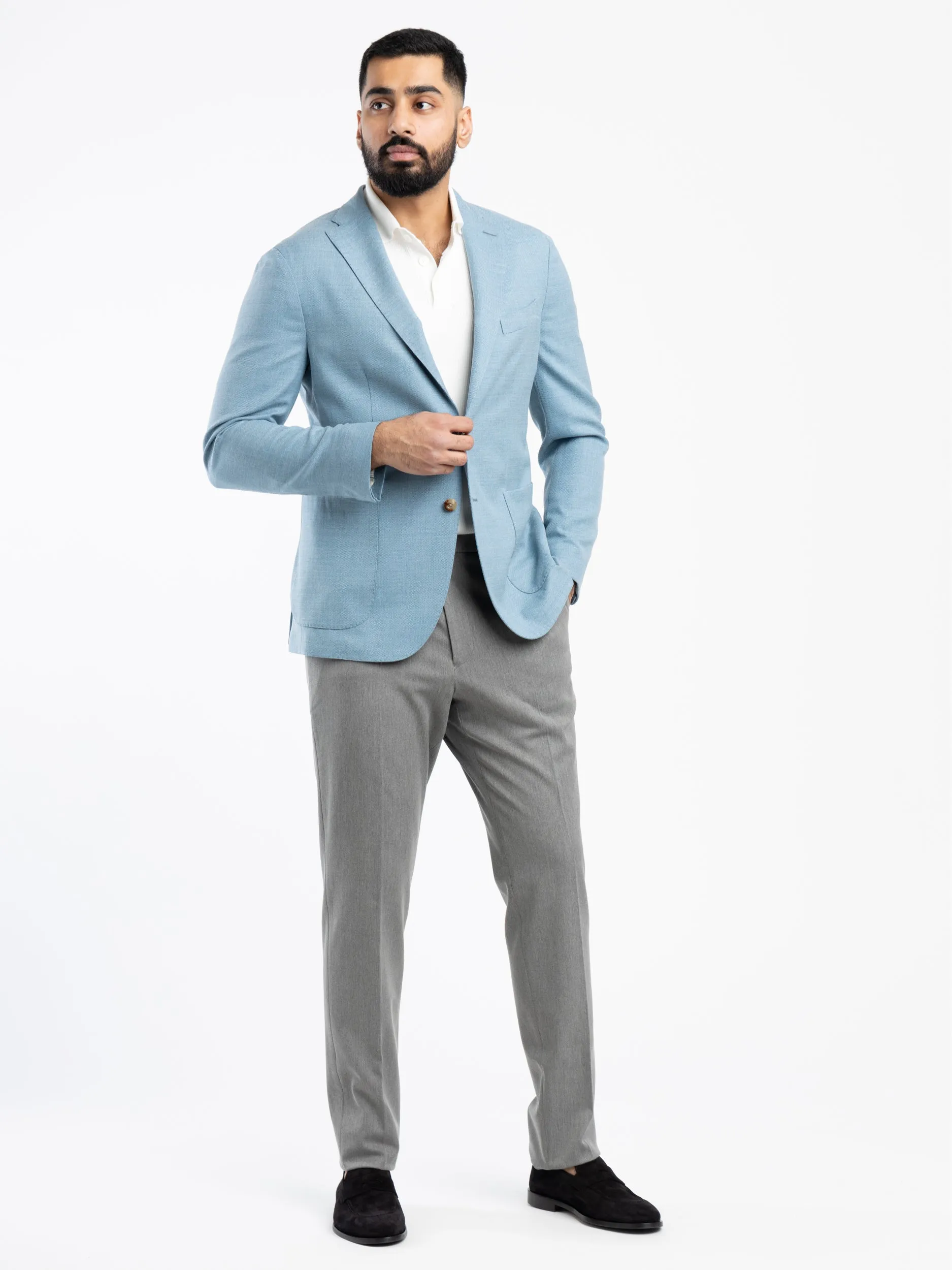 Light Blue Wool K-Jacket