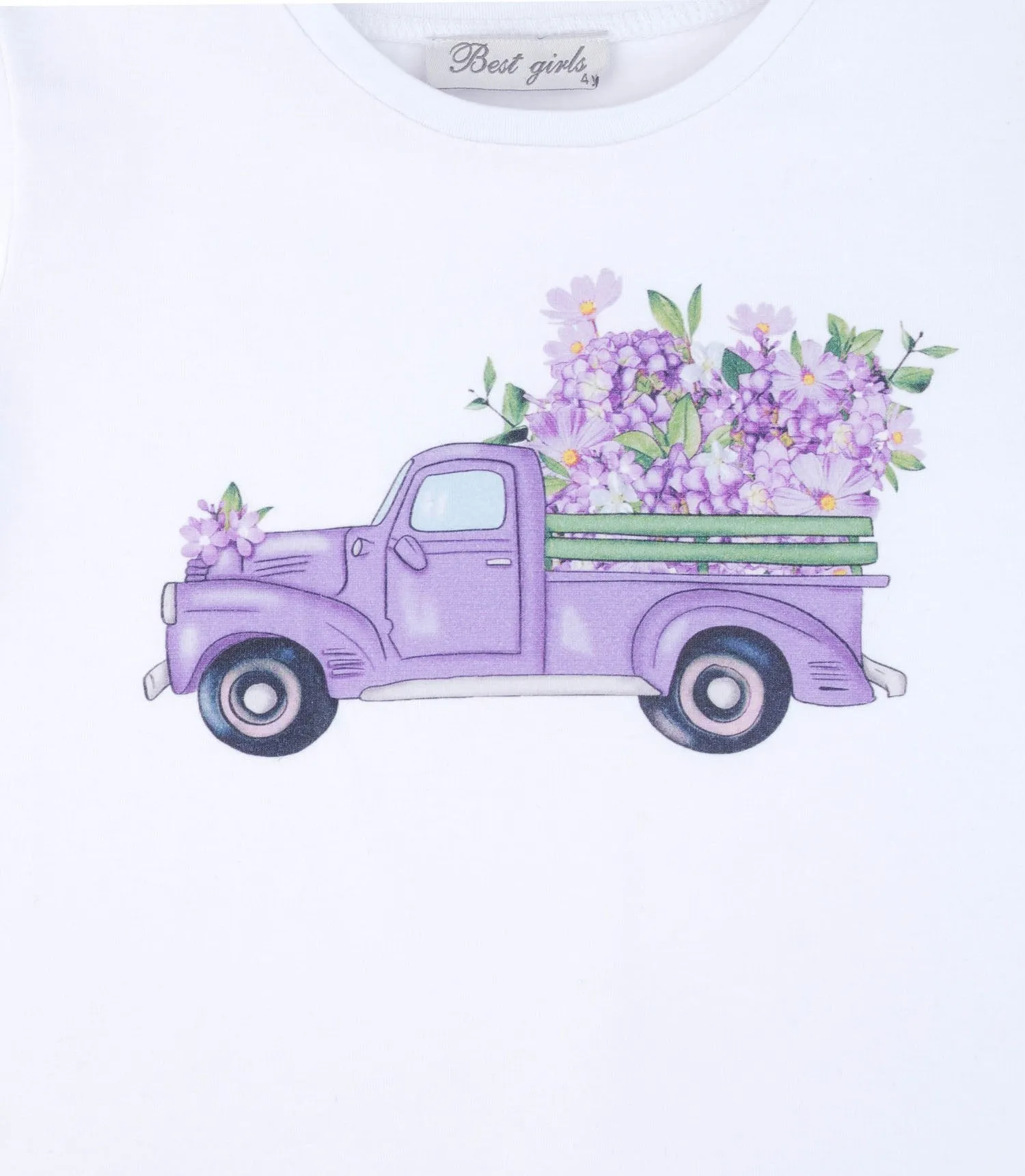 Lilac Truck Girls Casual Set