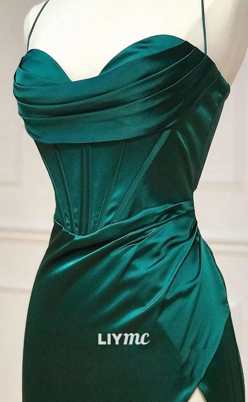 LP1912 - Mermaid Sweetheart Neck Green Long Prom Dress, Green Formal Evening Dress