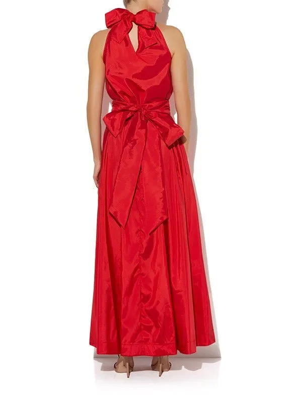 Lux Red Taffeta Skirt