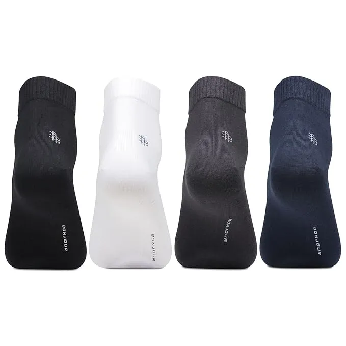 Men Club Class Multi-Pack Ankle Socks- Pack of 4