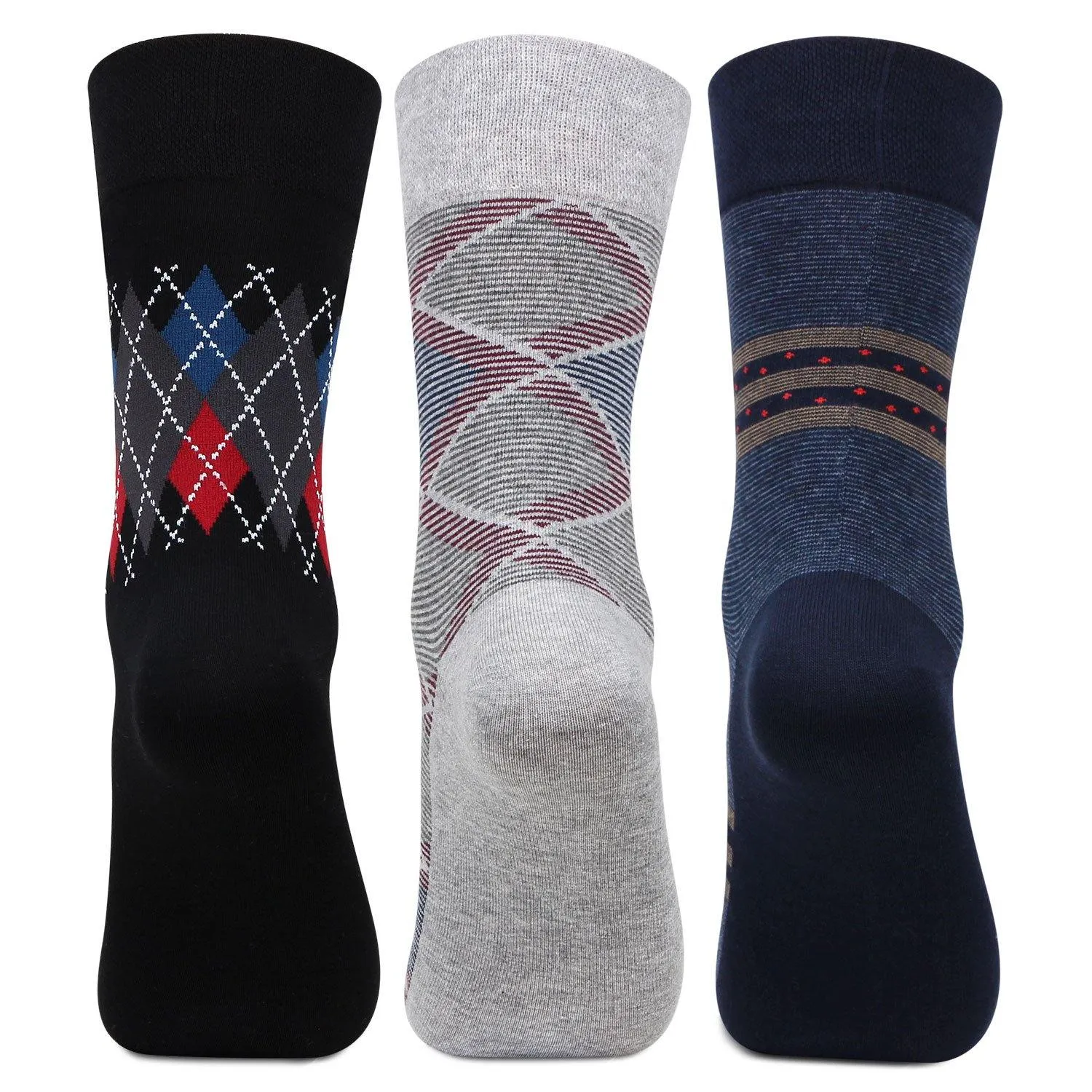 Men Formal Full Length Business/ Office Socks - Pack Of 3