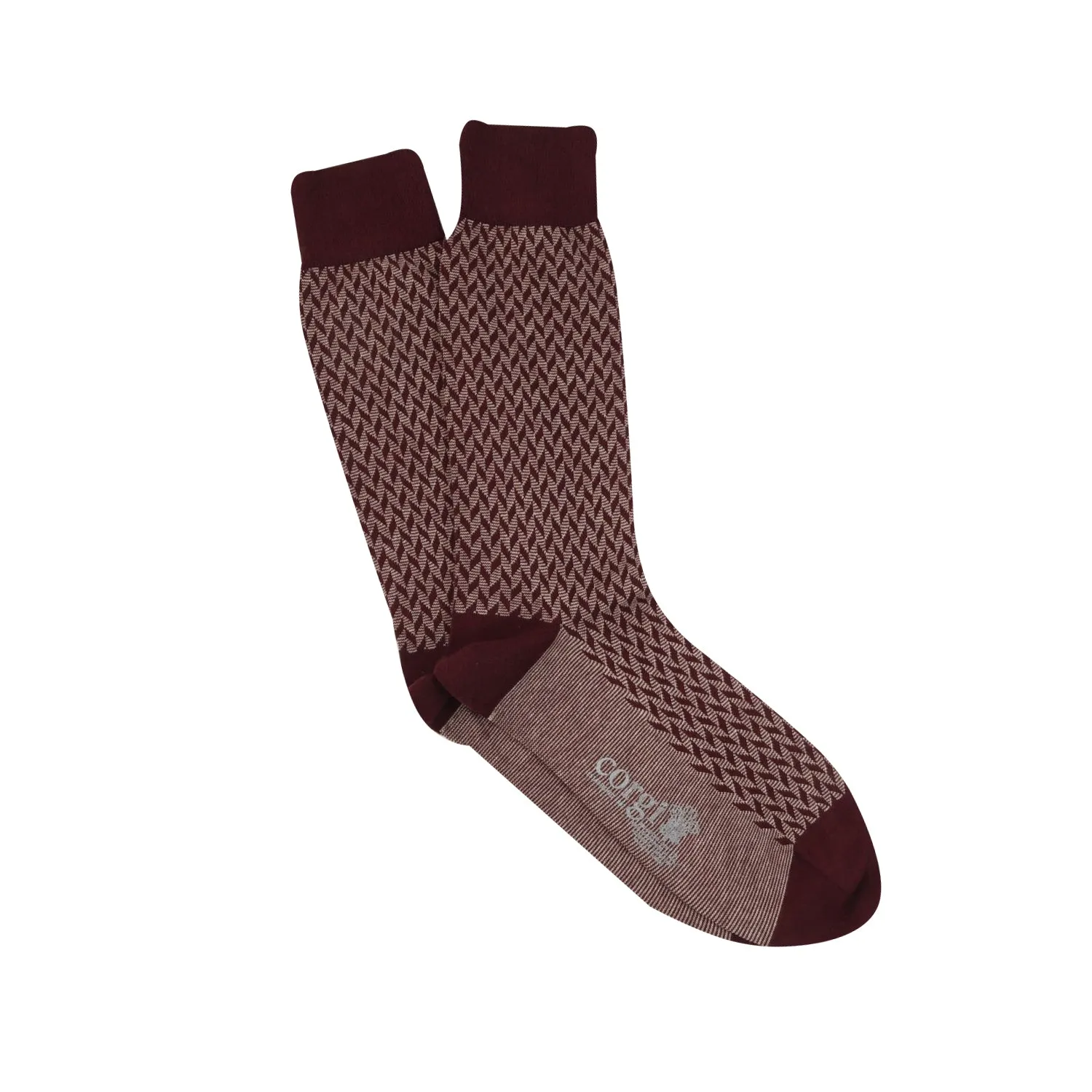 Men's Formal Patterned Cotton Socks