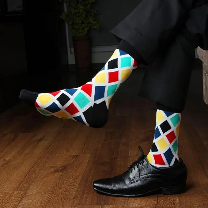 Men's Jazzy Multi color Bold Socks - Pack of 3