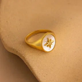 North Star Signet Ring