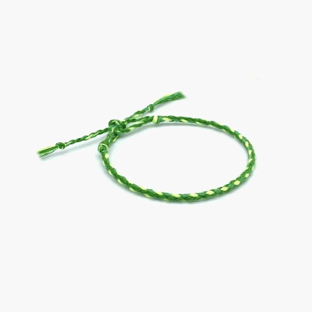 Pranayama Cotton Bracelet (Green)