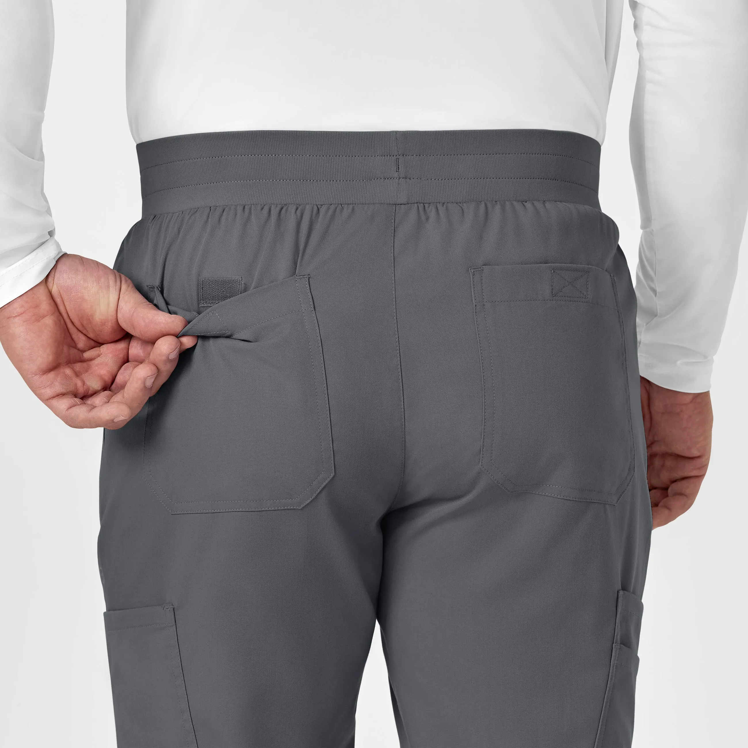 PRO Men's Cargo Jogger Scrub Pant - Pewter