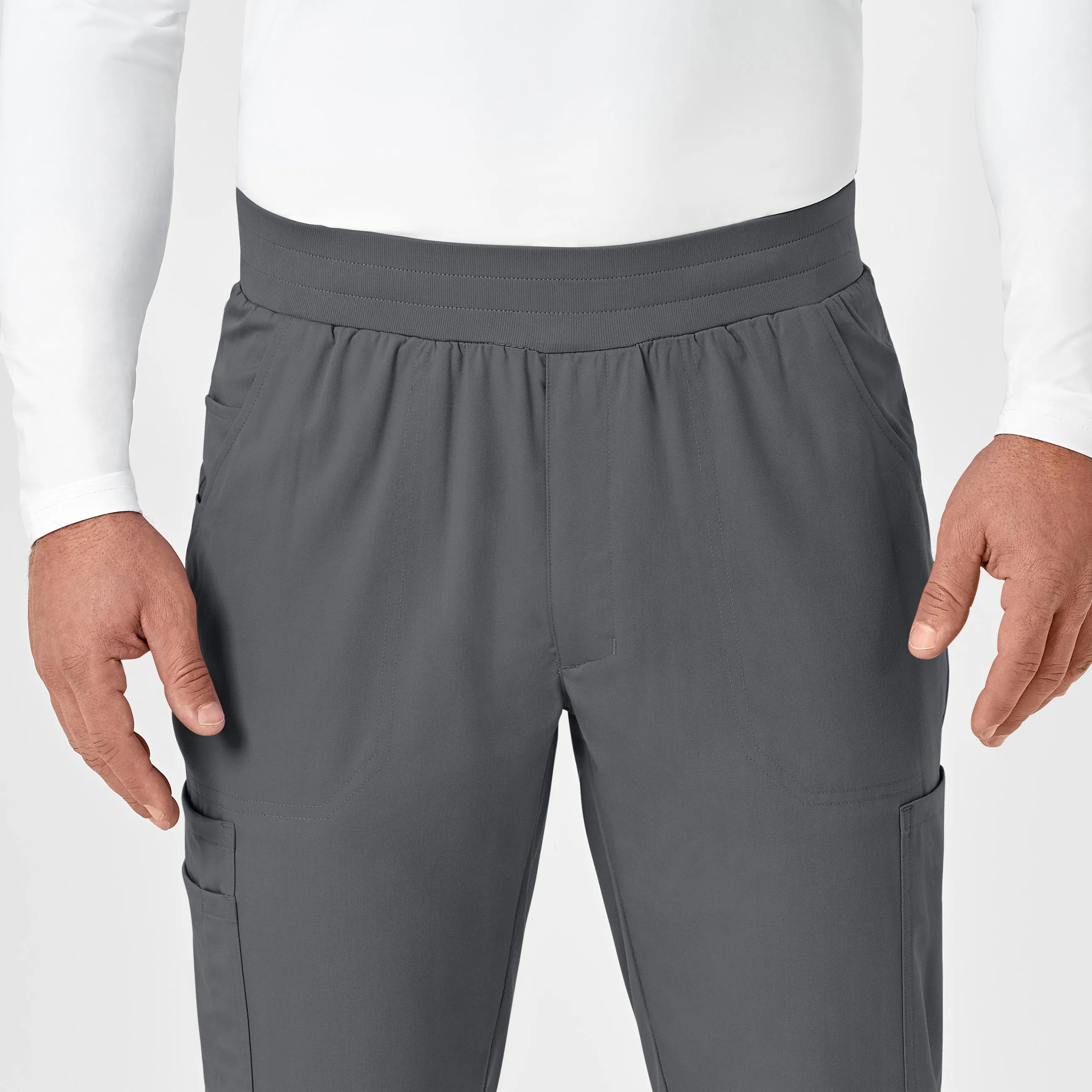 PRO Men's Cargo Jogger Scrub Pant - Pewter