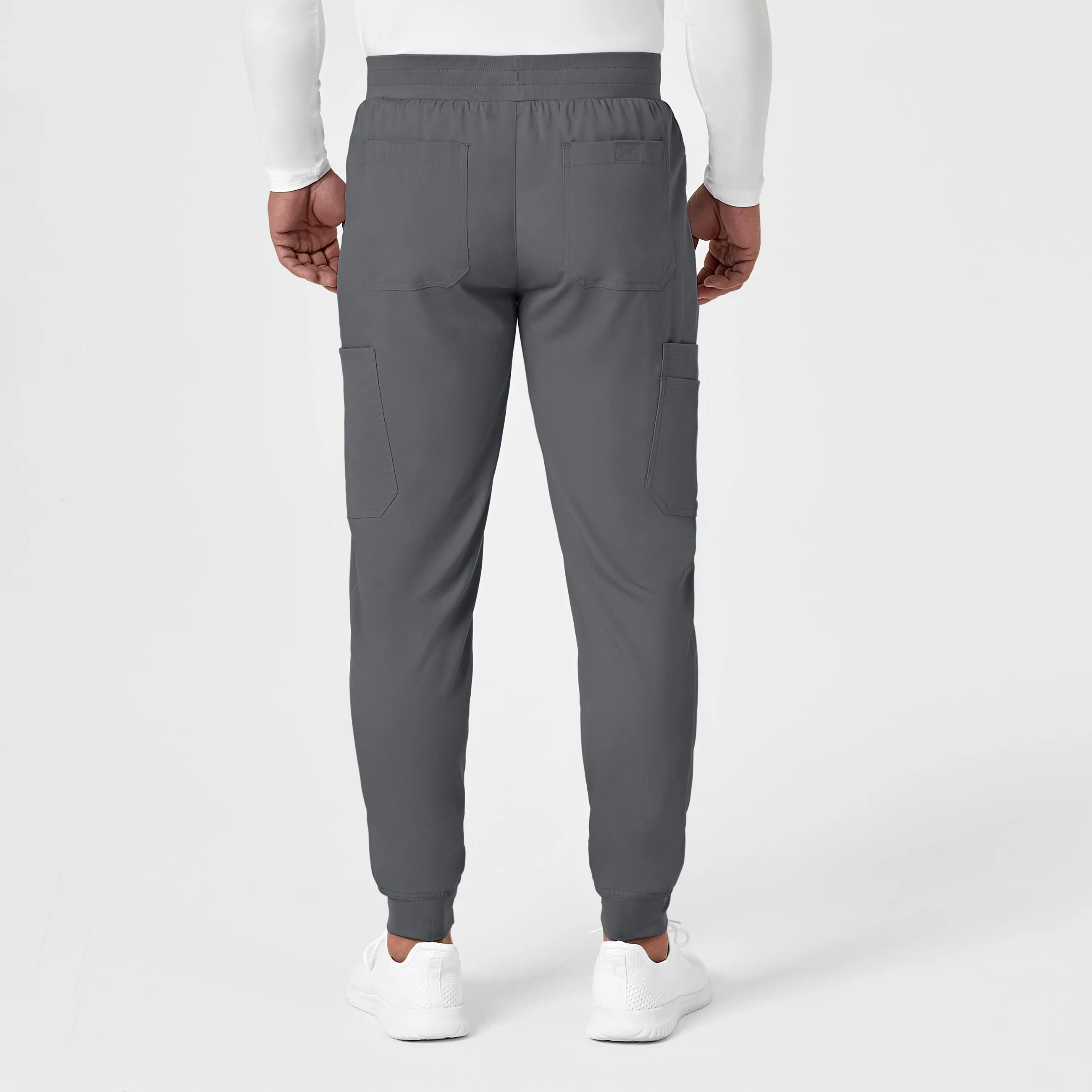 PRO Men's Cargo Jogger Scrub Pant - Pewter