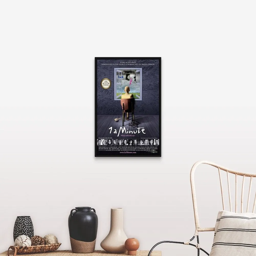 "1 a Minute - Movie Poster" Black Float Frame Canvas Art