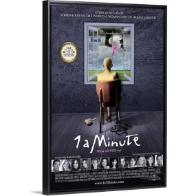 "1 a Minute - Movie Poster" Black Float Frame Canvas Art