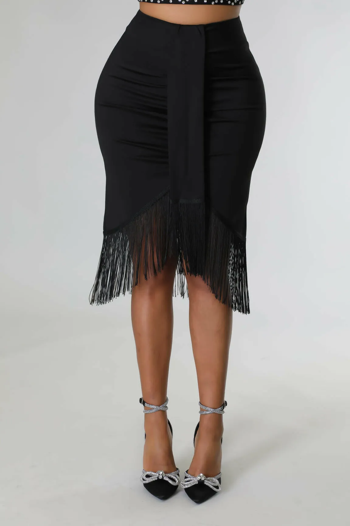 "Charlene" Fringe Skirt