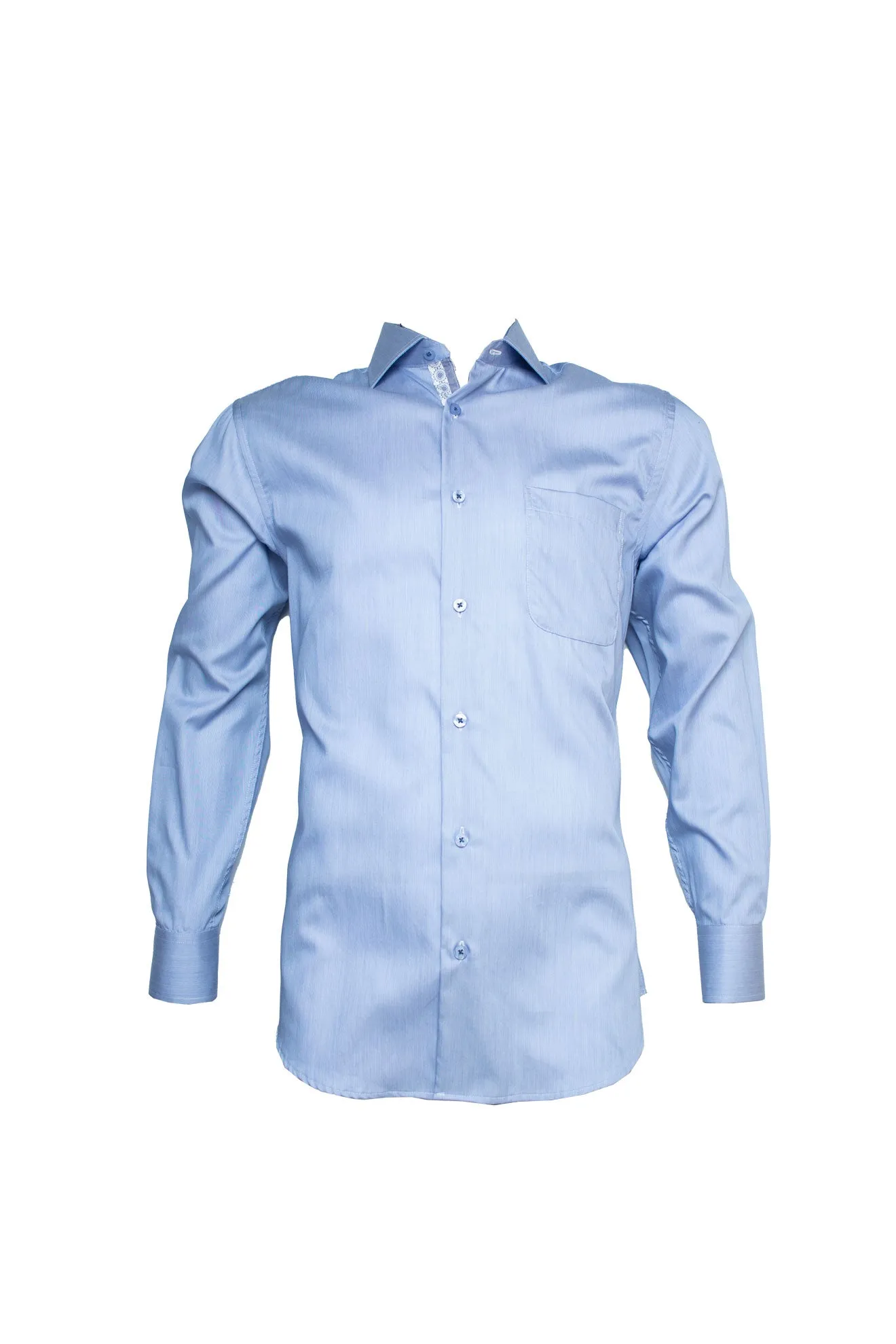 Rossini Powder Blue  Fine LS Shirt