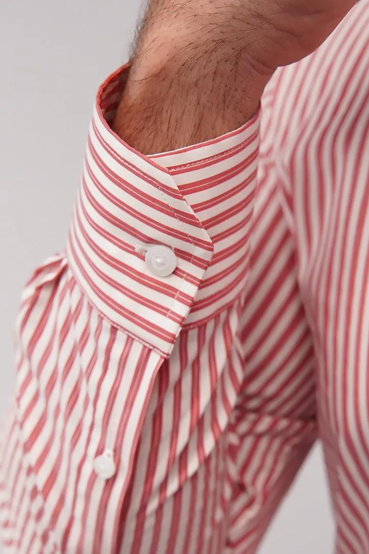 Striped Shirt - Red & White