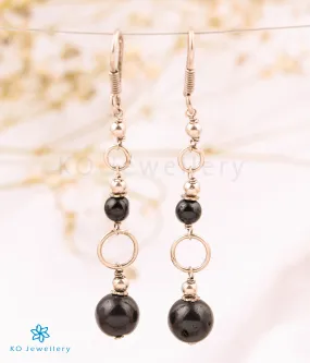 The Black Onyx Silver Gemstone Earring