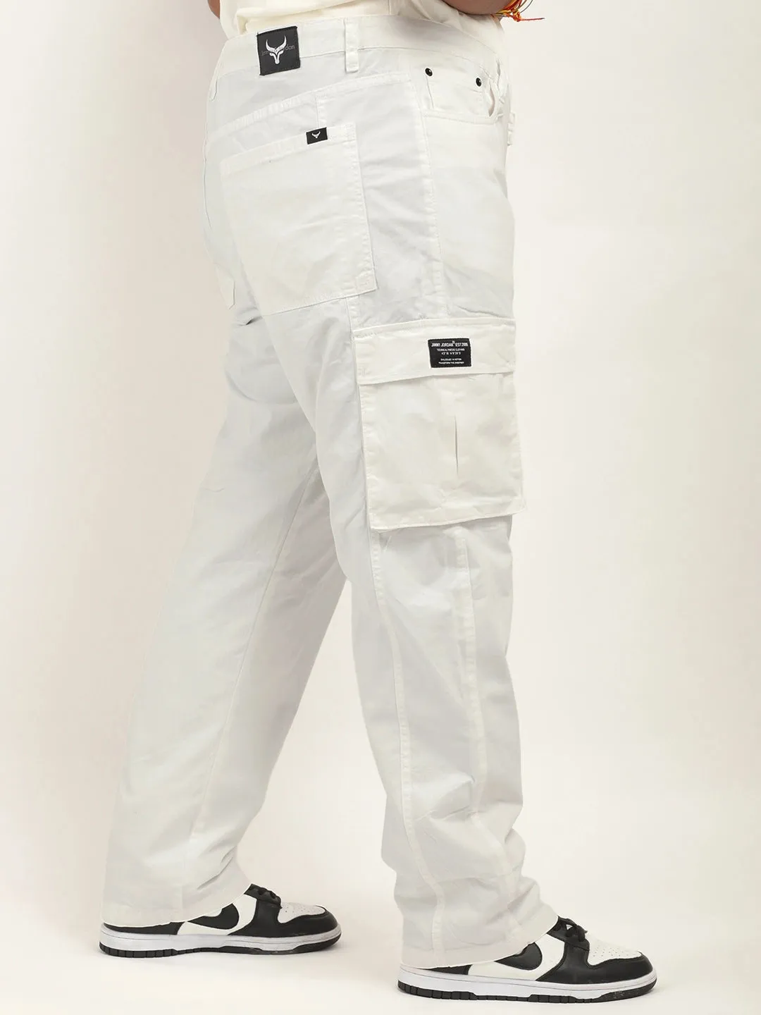 Tornado full length White Plus size cargo