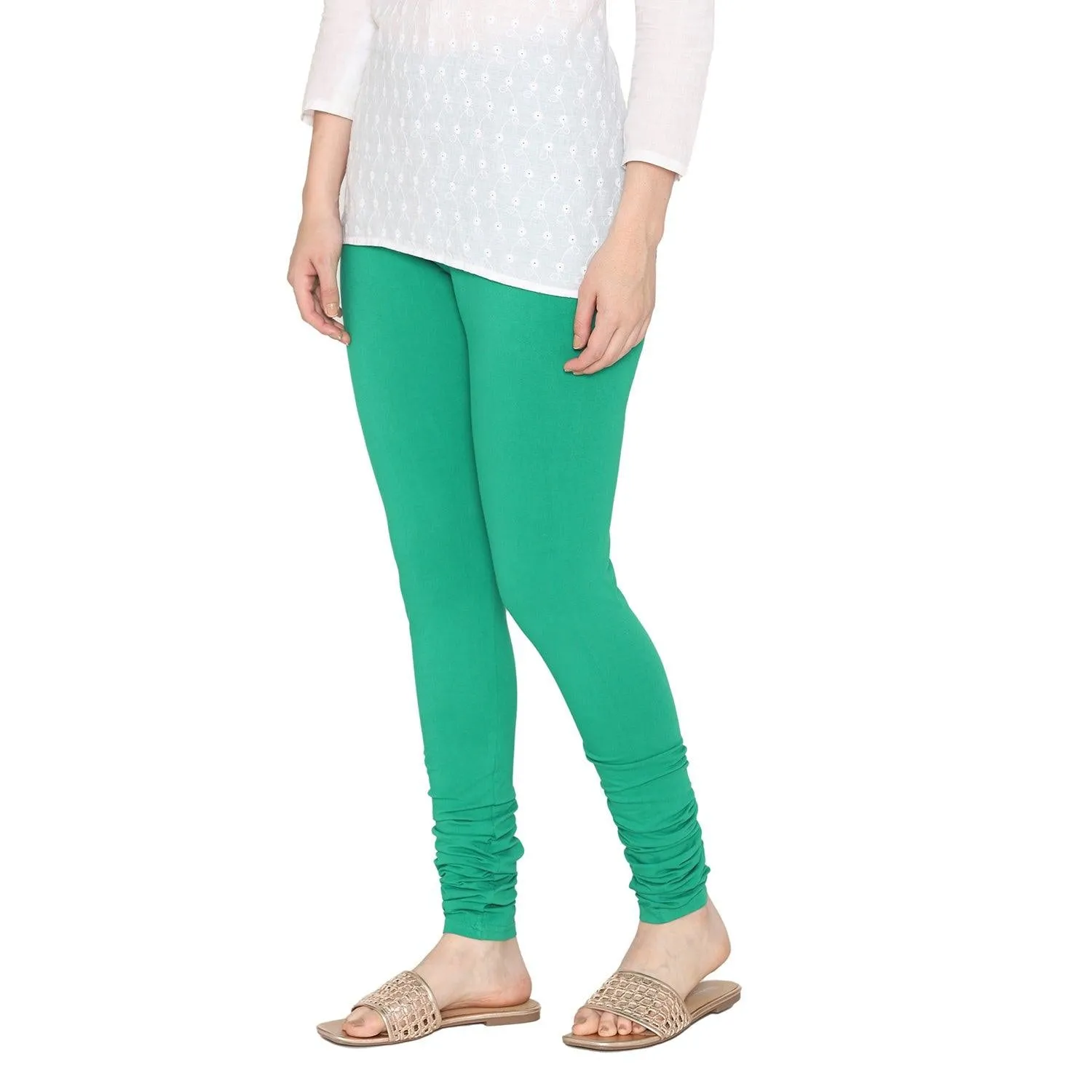 Women's Cotton Churidar leggings (Free Size) - Spring Bud