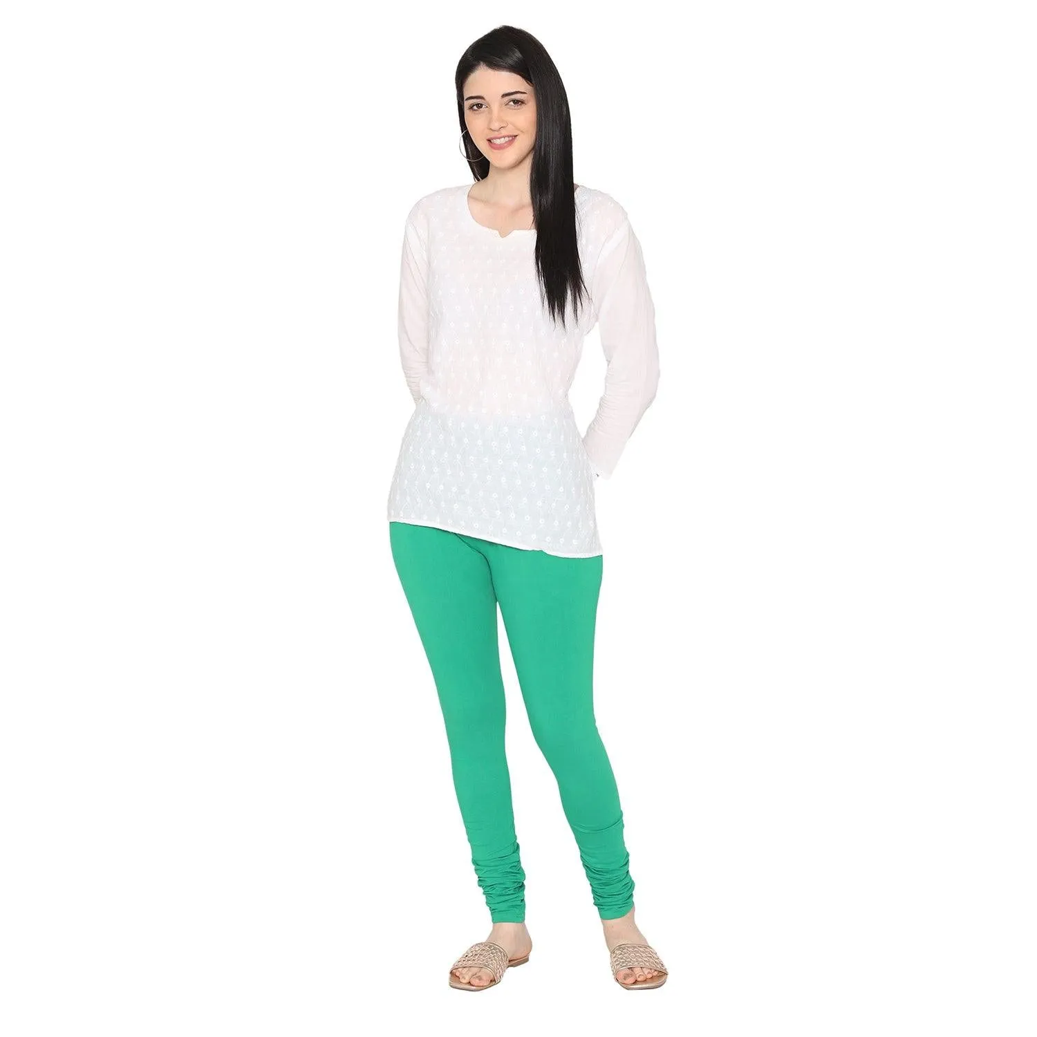 Women's Cotton Churidar leggings (Free Size) - Spring Bud