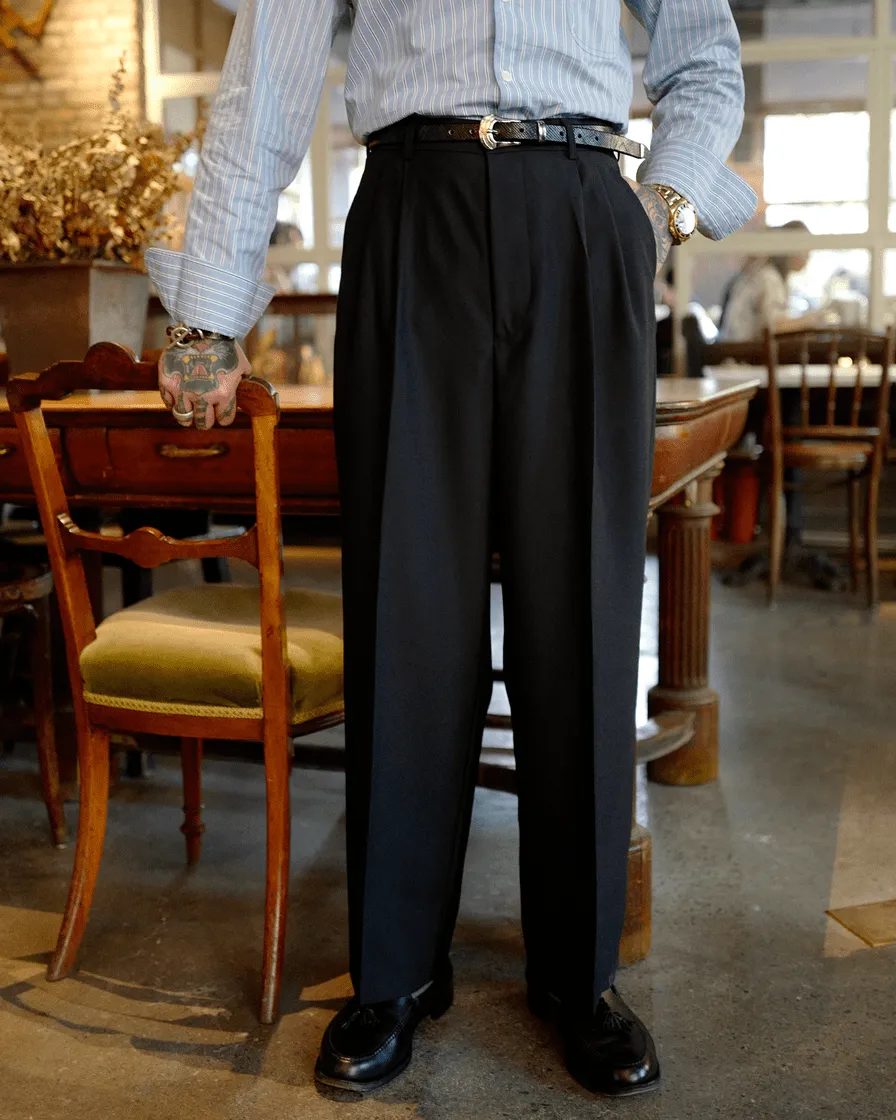 Worsted Wool Trousers