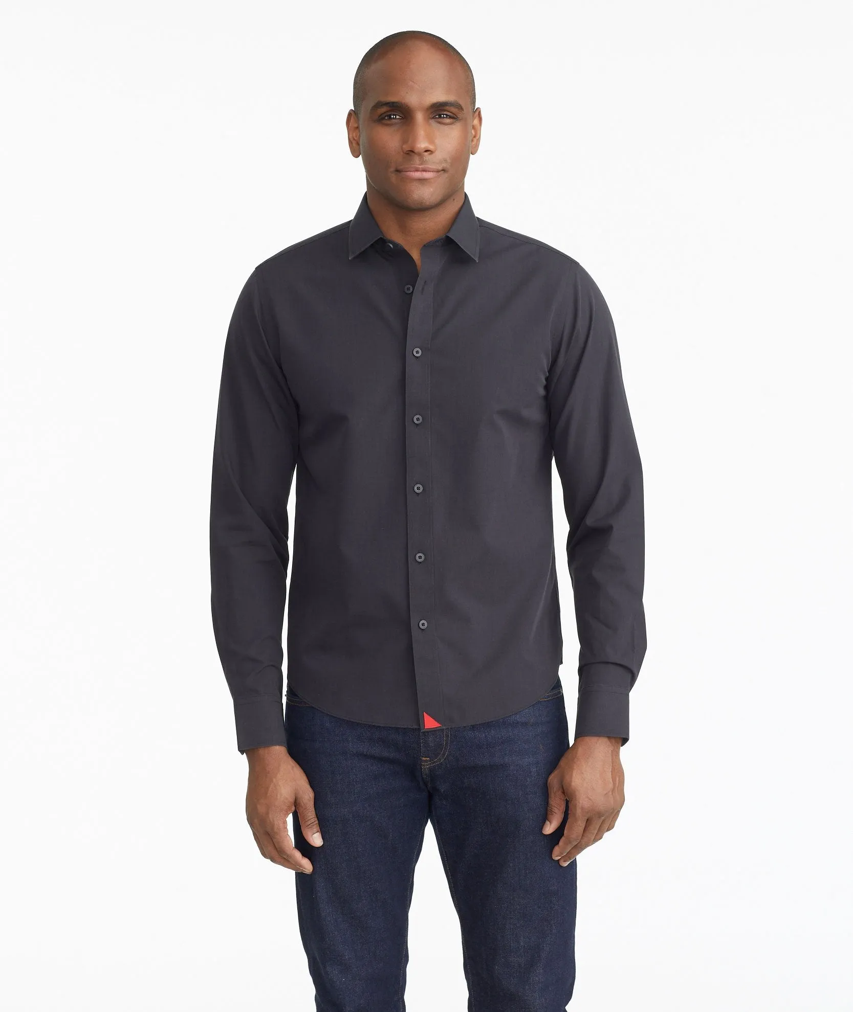 Wrinkle-Free Black Stone Shirt