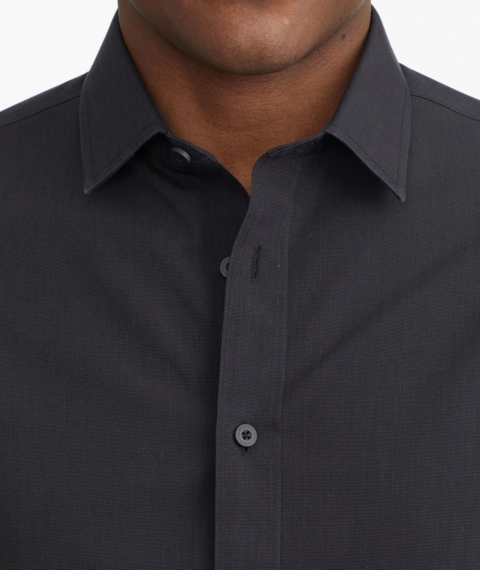 Wrinkle-Free Black Stone Shirt