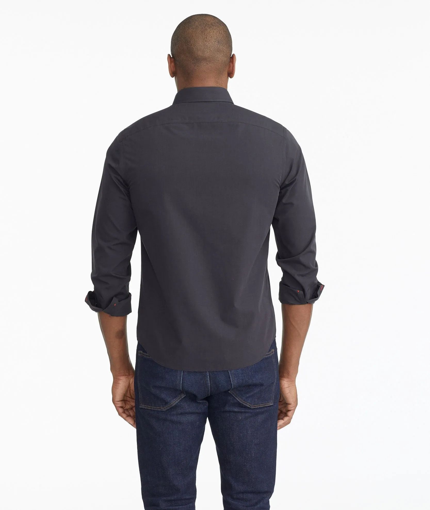 Wrinkle-Free Black Stone Shirt