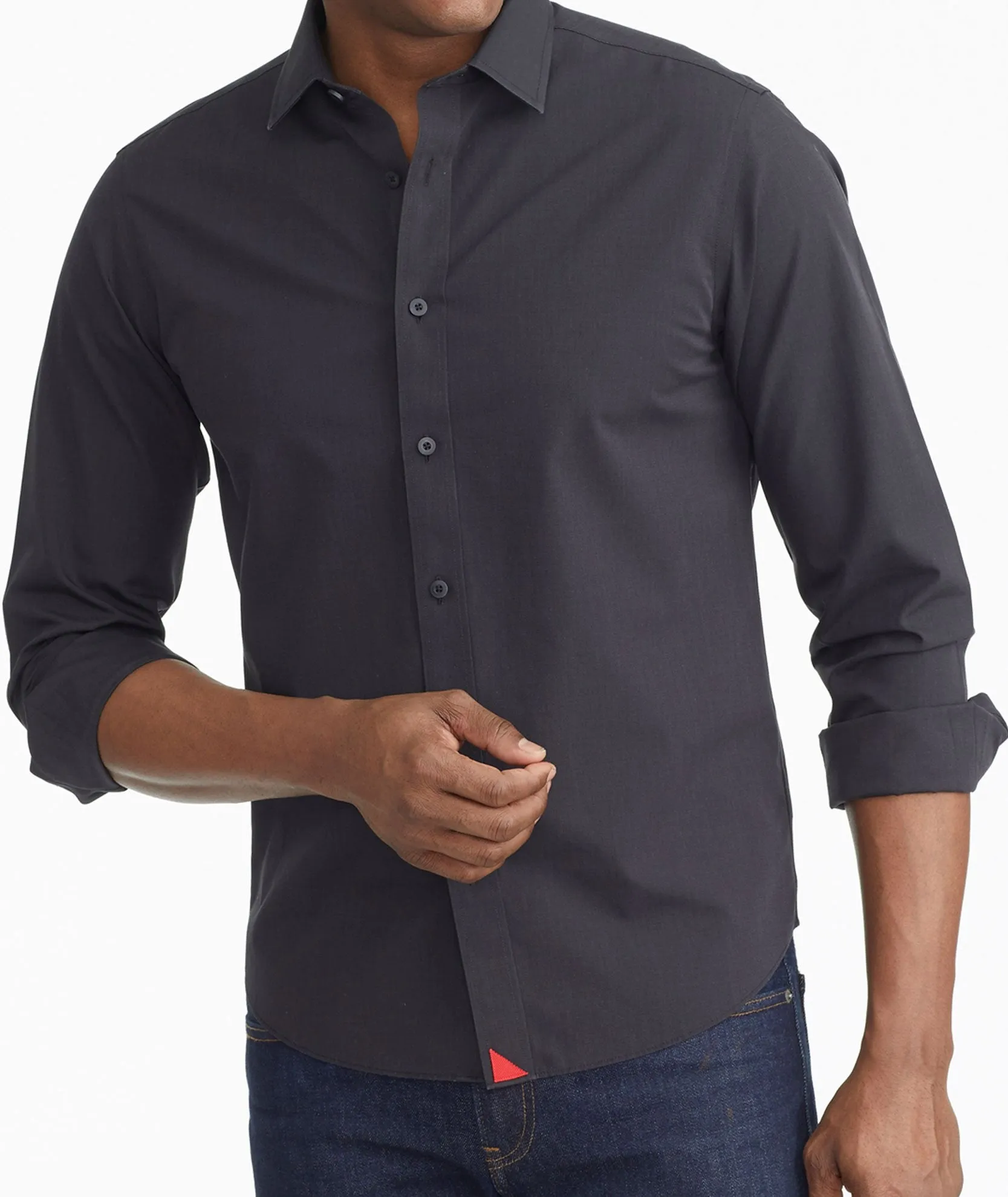 Wrinkle-Free Black Stone Shirt